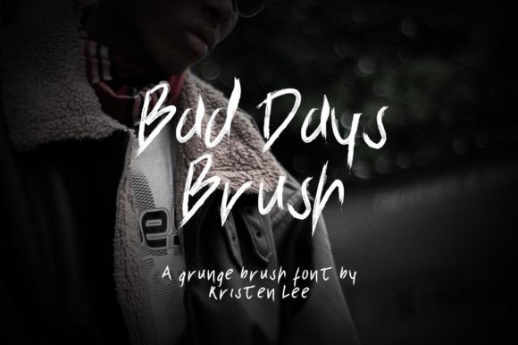 Bad Days Brush: A Gritty Font for Bold Campaign Graphics