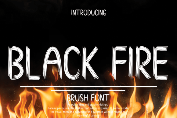 Black Fire: The Handwritten Brush Font That Elevates Digital Marketing Visuals