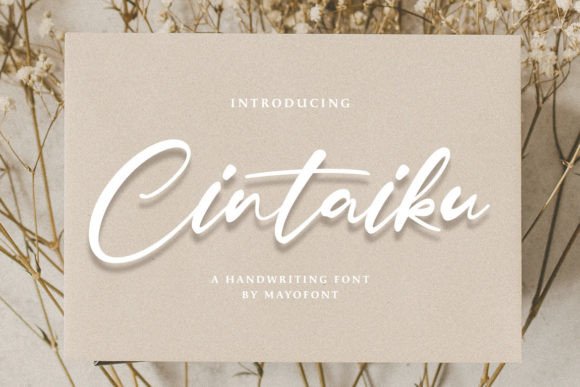 Cintaiku: A Handwritten Script Font for Web Designers