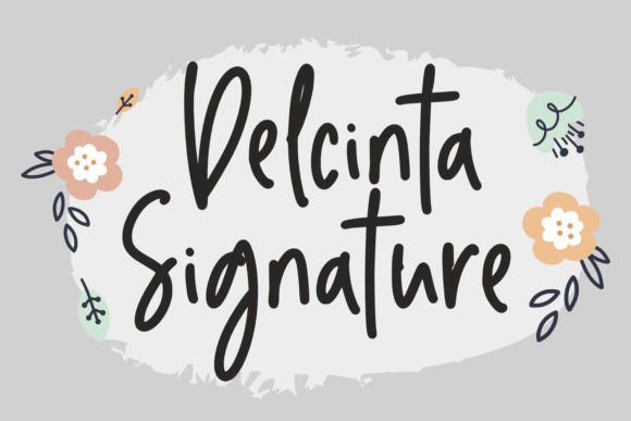 Delcinta Signature: The Handwritten Font That Elevates Campaign Visuals