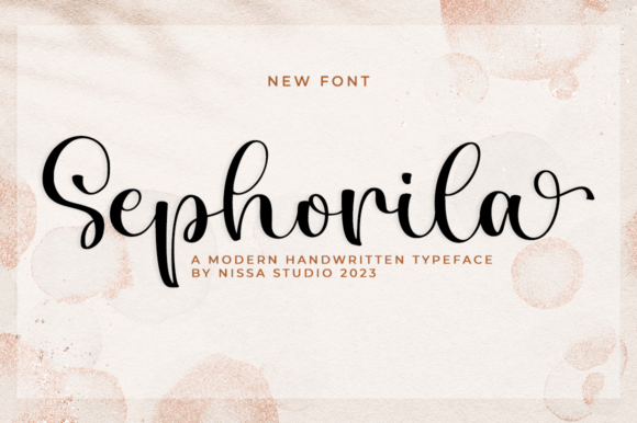 Elevate Your Craft with Sephorila: A Classy Script Font for Makers and Sellers