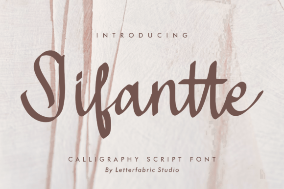 Jifantte: A Versatile Calligraphy Font for Crafters and Product Designers