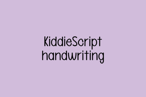 Kiddiescript: A Whimsical Handwritten Font for Editorial Design