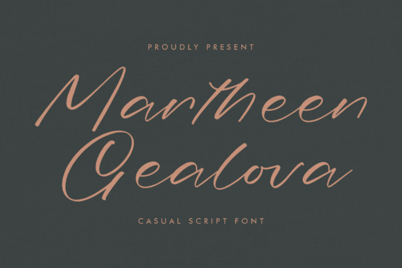 Martheen Gealova: A Casual Script Font for Modern Web Design
