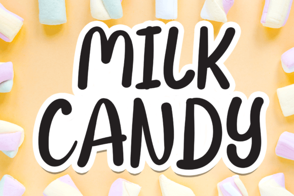 Milk Candy Font: A Sweet Touch for Web Design Projects