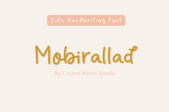 Mobirallad: A Handwritten Font That Elevates Small Business Branding