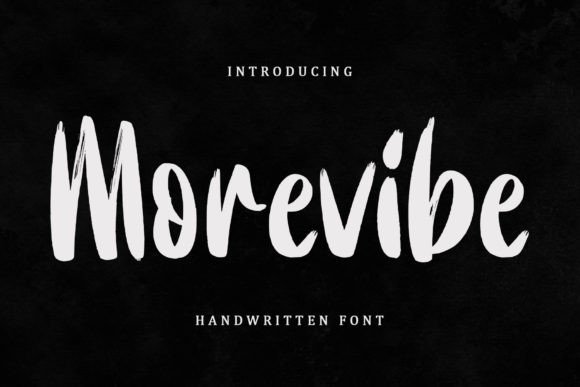 Morevibe: A Handwritten Brush Font with Boho Charm for Modern Branding