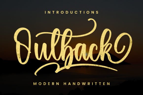 Outback: A Stylish Handwritten Font That Elevates Brand Identity