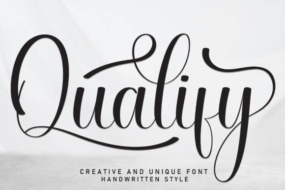 Qualify: A Handwritten Font That Elevates Your Business Branding