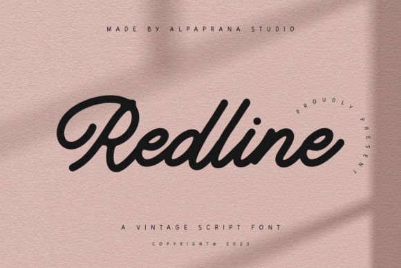 Redline Font: How a Vintage Script Font Transformed My Small Business Branding