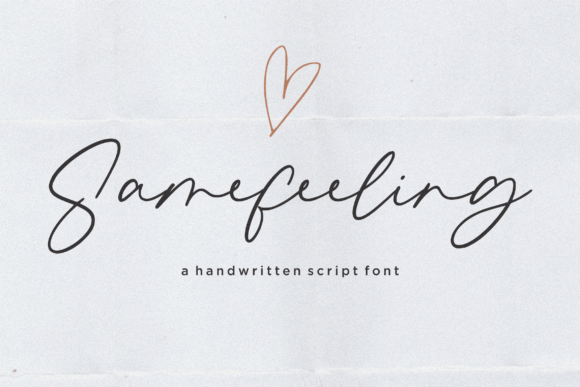 Samefeeling: A Modern Handwritten Script Font for Authentic Branding