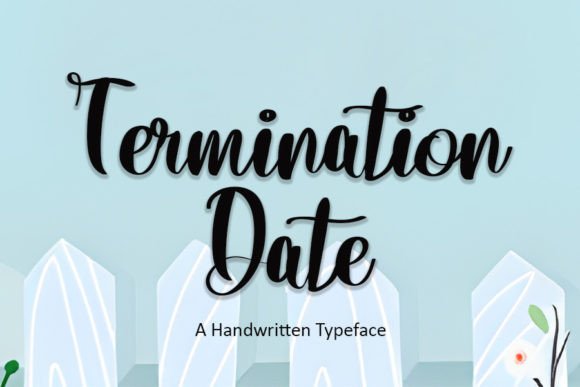 Termination Date: A Delicate Handwritten Font for Crafters and Product Designers