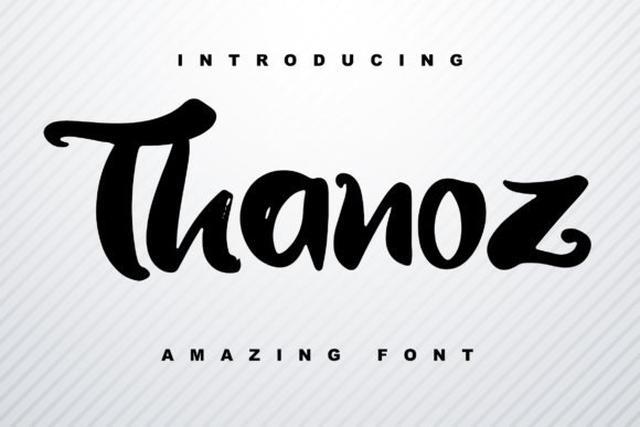 Thanoz: A Handwritten Font That Adds Charm to Every Craft Project