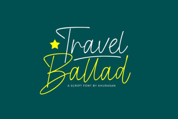 Travel Ballad: A Stylish Script Font for Modern Web Design