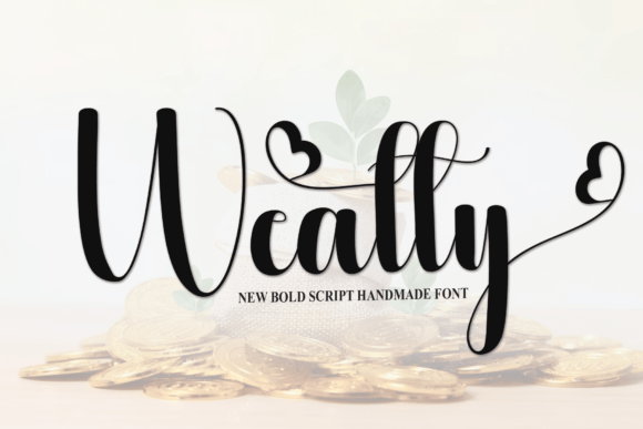 Wealty: A Designer’s Handwritten Font for Elegant Branding Projects